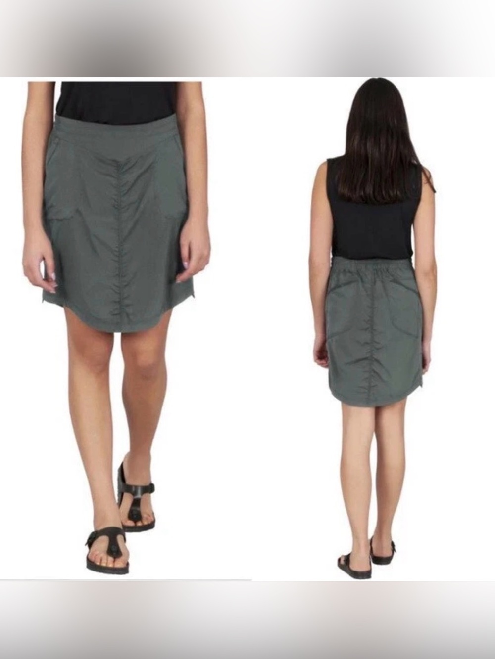 Indygena Kelione Skort Gray Athletic Skirt